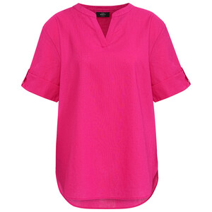 Damen Bluse mit Leinen-Anteil PINK