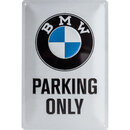 Bild 1 von Blechschild BMW "Parking only" Maße: 20x30 cm