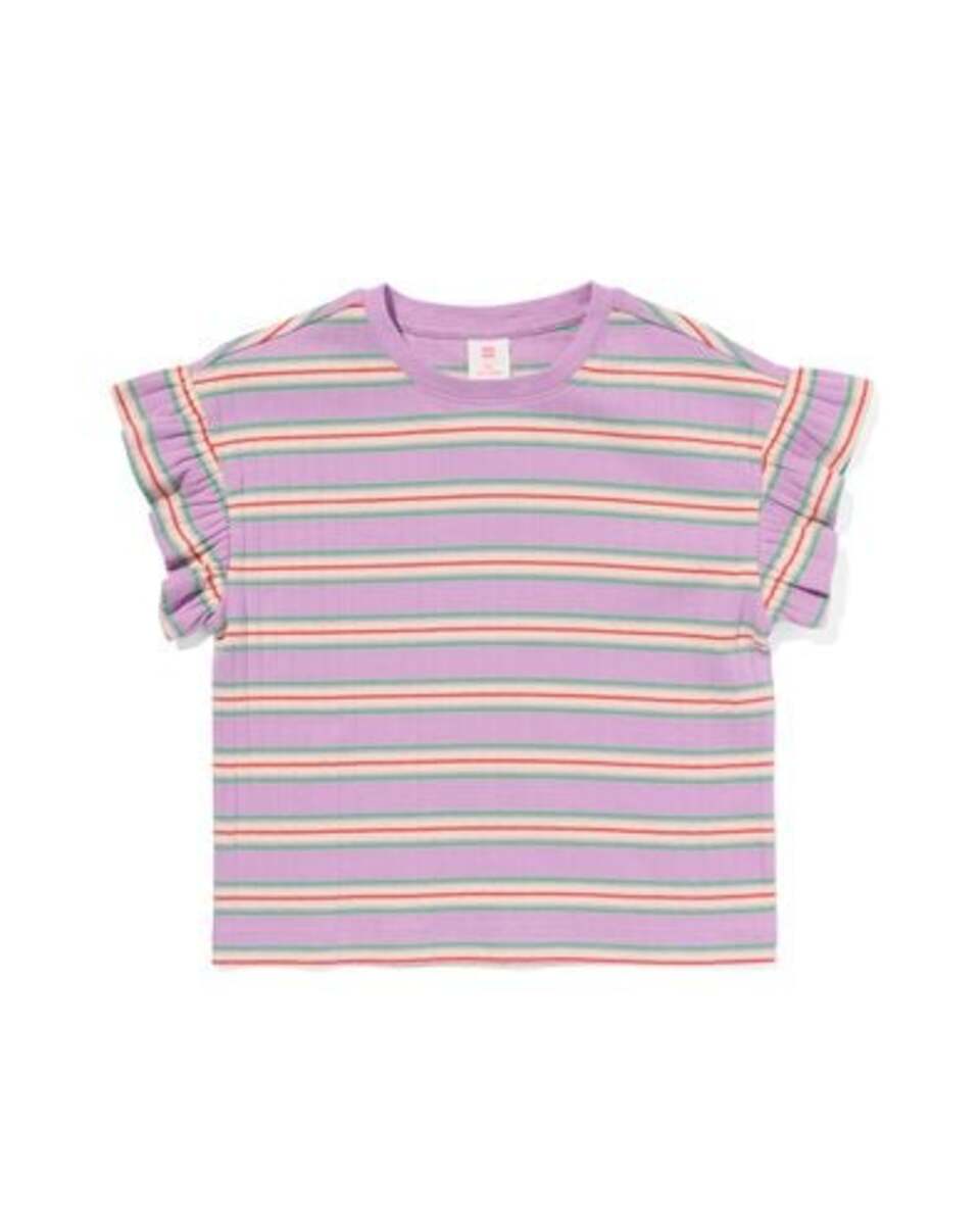 Bild 1 von Kinder-T-Shirt, gerippt violett