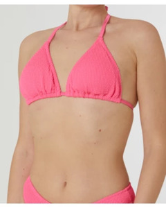 Triangel Bikini-Oberteil, Janina, strukturierter Stoff, pink