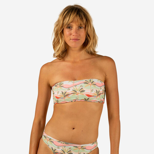 Bild 1 von Bikini-Oberteil Bandeau mit herausnehmbaren Pads Laura Palmen Beige