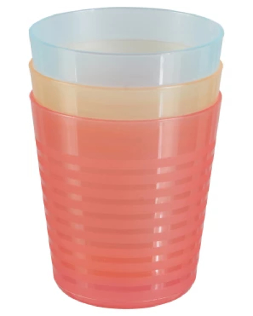Bild 1 von Plastik-Trinkbecher, 3er-Pack, bunt