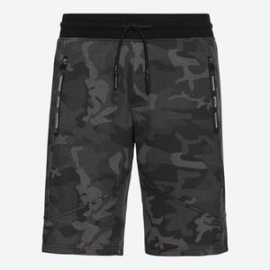 Herren-Bermudas mit Tarnmuster, Dark-gray