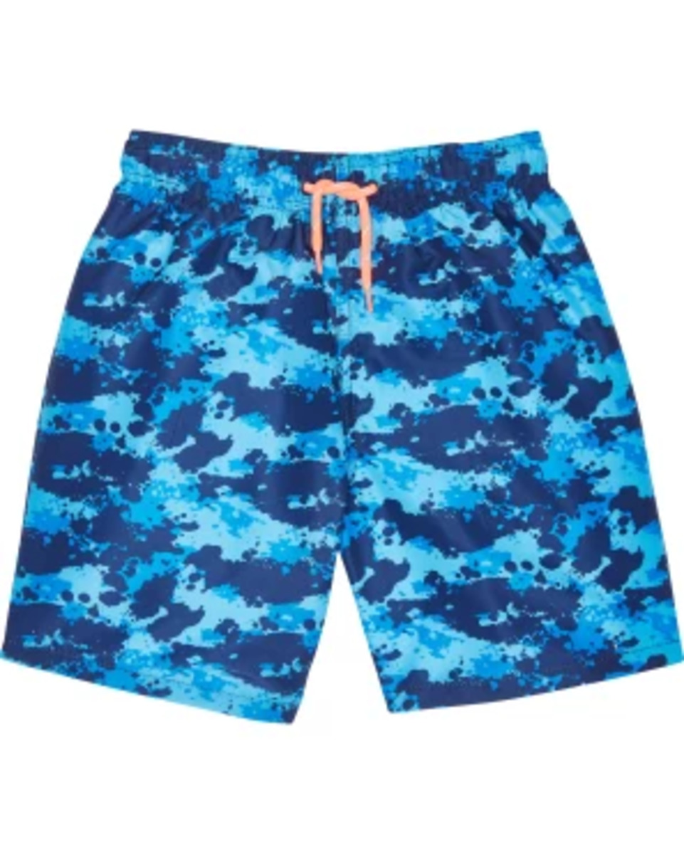 Bild 1 von Gemusterte Badeshorts, Y.F.K., verschiedene Designs, dunkelblau