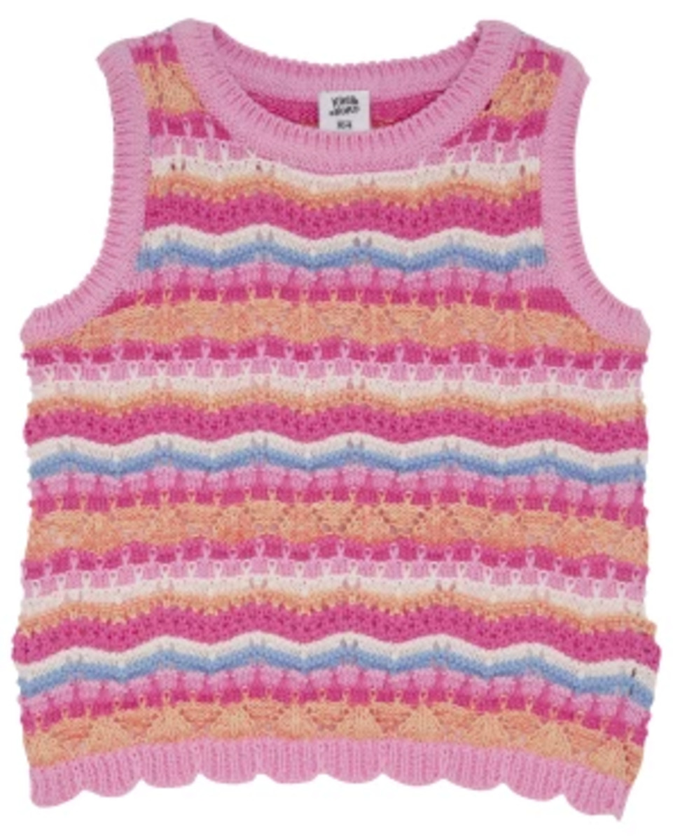 Bild 1 von Buntes Stricktop, Kiki & Koko, Rundhalsausschnitt, pink