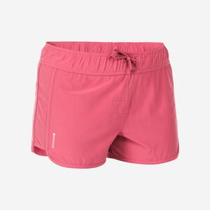 Boardshorts Surf Tini elastischer Taillenbund mit Kordelzug Damen rosa Rosa