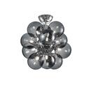 Bild 1 von Deckenleuchte Alicia Grau max. 10 Watt Deckenlampe, Grau, Chromfarben