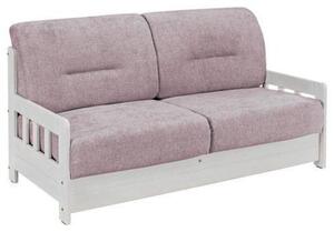 Schlafsofa Camino Holzkorpus Rosa/Weiß, Rosa, Weiß