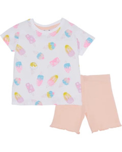 Set mit T-Shirt + Leggings, Ergee, 2-tlg. Set, weiß