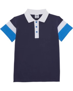 Poloshirt aus Baumwolle, Y.F.K., Knopfleiste, dunkelblau