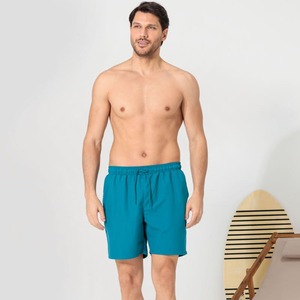 Herren-Badeshorts mit Bindeband, Turquoise