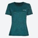 Bild 1 von Damen-Fitness-T-Shirt in Melange-Optik, Petrol