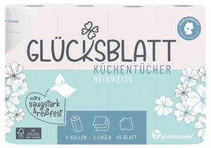 Glücksblatt Küchentücher Reinweiss 3-lagig