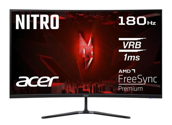 Bild 1 von Gaming-Monitor Nitro ED0, ED320QRS, Schwarz, 31,5 Zoll, Curved, Full HD, VA, 180 Hz, 1 ms