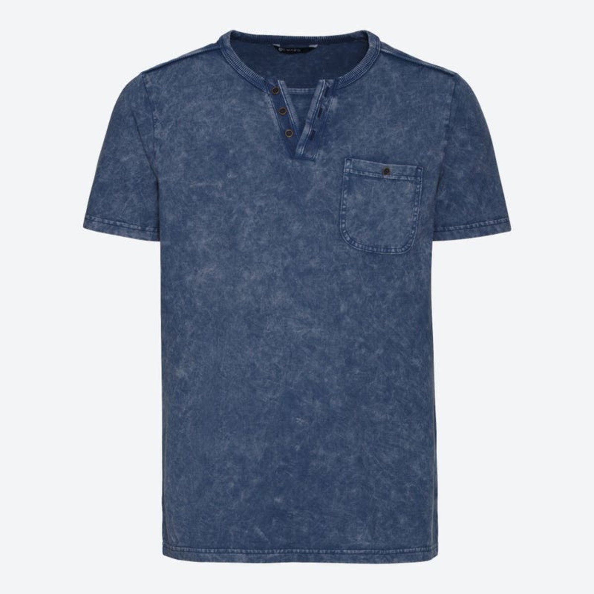 Bild 1 von Herren-T-Shirt im Henley-Style, Dark-blue
