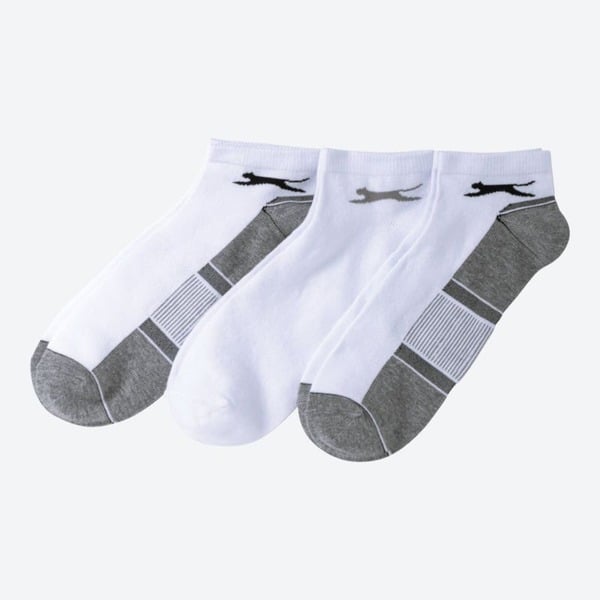 Bild 1 von Herren-Sport-Sneaker-Socken mit Belüftungsstruktur, 3er-Pack, White