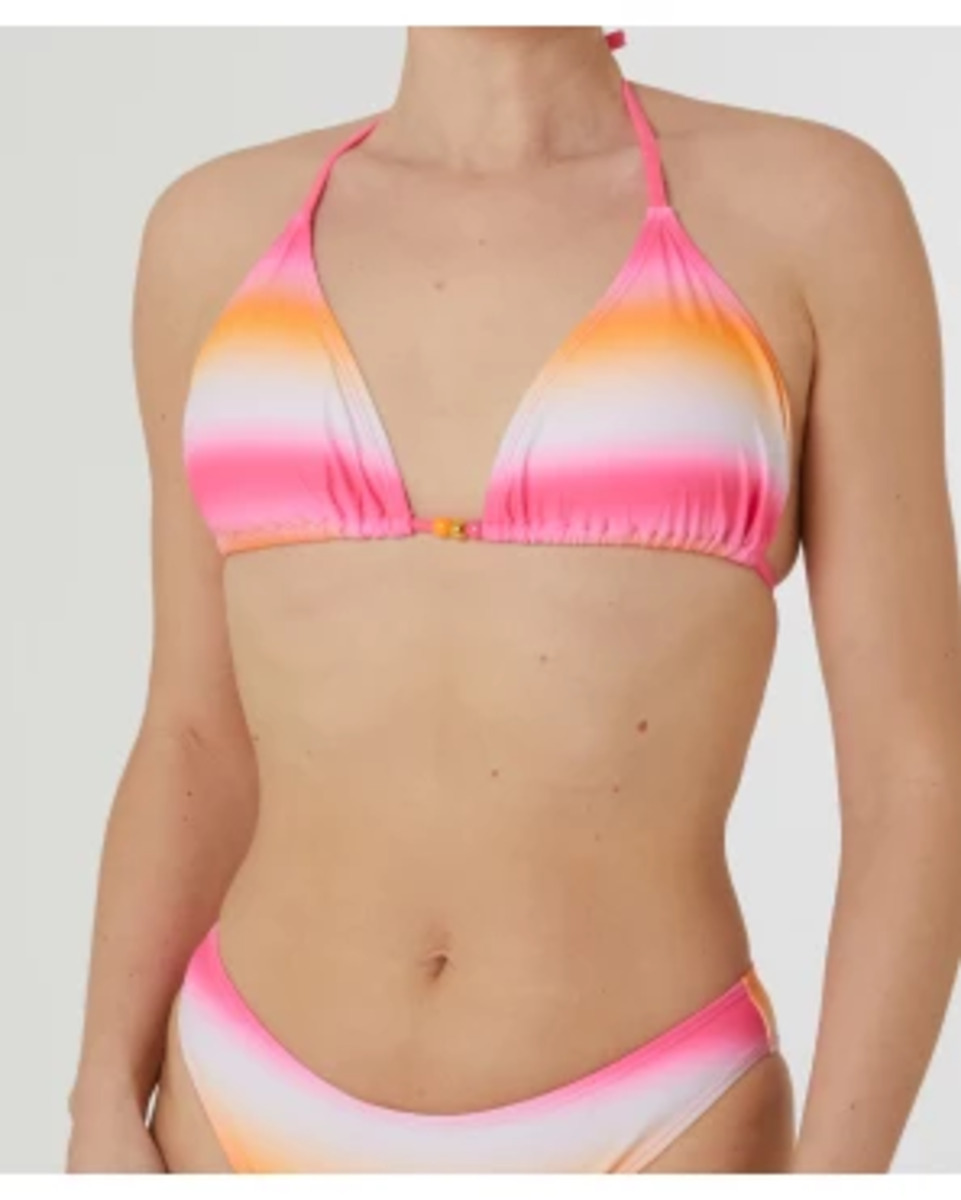 Bild 1 von Triangel Bikini-Oberteil, Janina, Farbverlauf, pink bedruckt