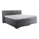 Bild 1 von Livetastic Boxspringbett, Grau, Textil, H2, 7-Zonen, Höhe ca. 16 cm, 180x200 cm, Made in Germany, gepolstertes Kopfteil, Topper durchgehend, Schlafzimmer, Betten, Boxspringbetten