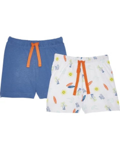 Sommerliche Shorts, 2er-Pack, Ergee, indigo blau