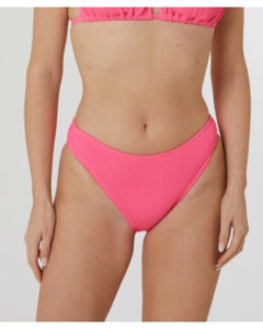 Strukturierter Bikini-Slip, Janina, elastischer Bund, pink