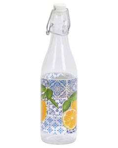 Flasche, ca. 1 l, blau