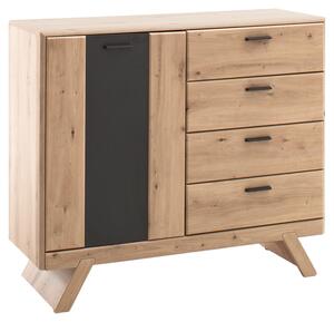 Sideboard Calais Grau/Eichefarben, Grau, Eichefarben