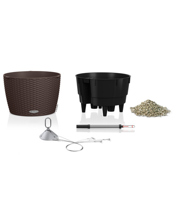 Bild 2 von LECHUZA® Kunststoff-Hängeampel Nido Cottage inkl. Pflanzeinsatz, rund, ca. Ø36,3/H24,2 cm