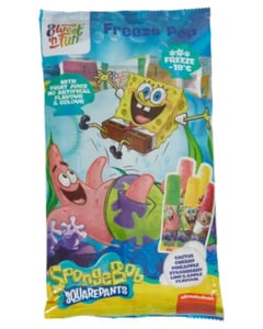 Sweet'n Fun Spongebob Wassereis, 0,5 l, Eismix, 10er-Pack, bunt