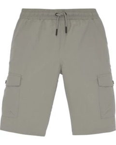 Cargo-Shorts in Grau, Y.F.K., elastischer Bund, grau