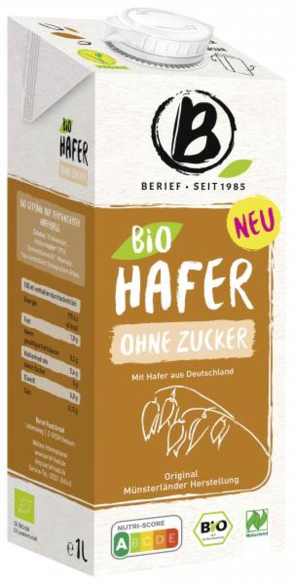 Bild 1 von Berief Bio Hafer Drink ohne Zucker