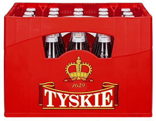 Bild 1 von TYSKIE Premium-Pils, Ka. 20 x 0,5-l-Fl.