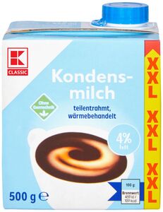 K-CLASSIC Kondensmilch 4 % Fett, 500-g-Packg.