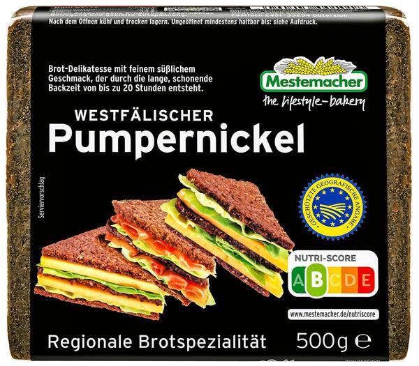 Bild 1 von MESTEMACHER Pumpernickel-Brot, 500-g-Packg.