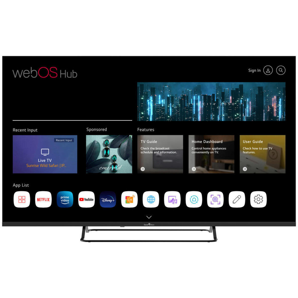 Bild 1 von Smart Tech LED-TV 55UW02V 55 Zoll Diagonale ca. 139 cm