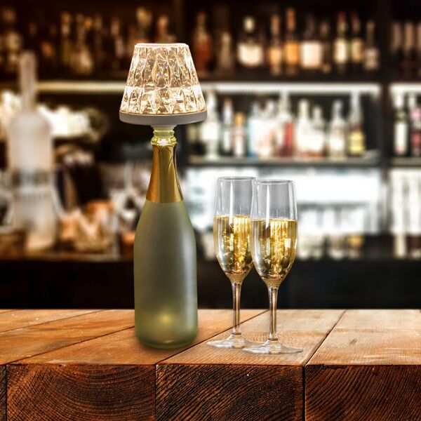 Bild 2 von Akku-LED-Flaschenleuchte »Lamprusco« Cristal