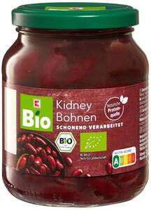 K-BIO Bio-Rote-Kidneybohnen, 360-g-Glas