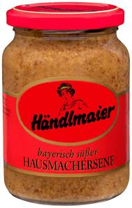 H&#196;NDLMAIER Bayerischer Senf, 335-ml-Glas