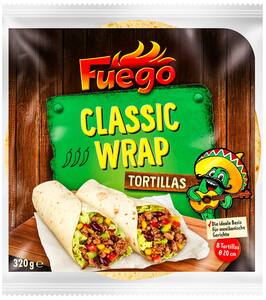 FUEGO Tortilla-Wraps, 8 St. = 320-g-Packg.