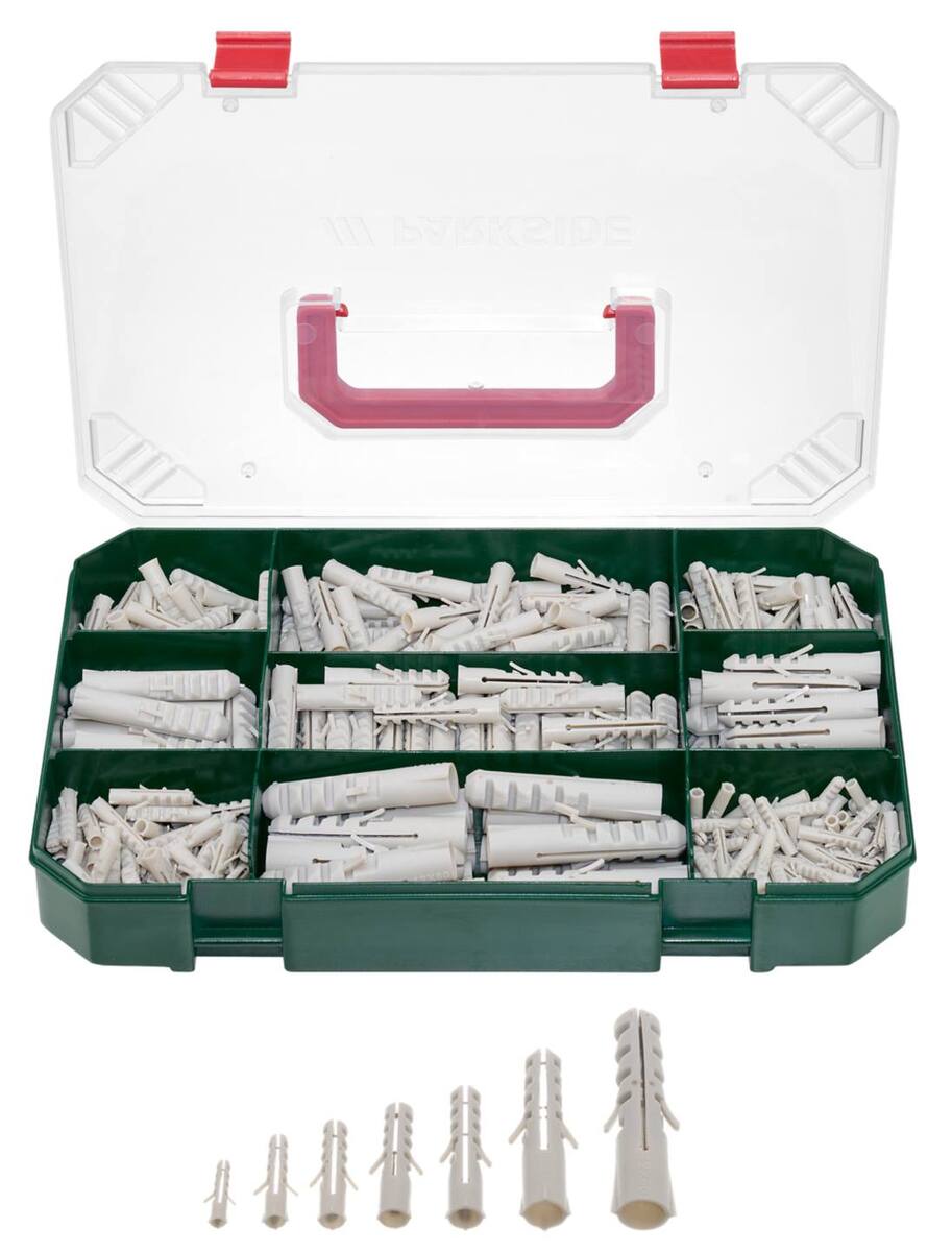 Bild 1 von PARKSIDE® Dübel-Sortiment, 378-teilig
