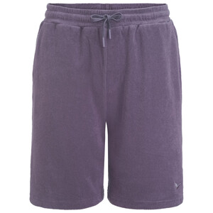 Herren Frottee-Shorts in Unifarben DUNKELLILA