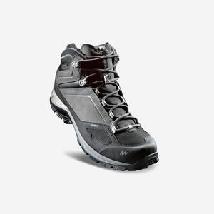 Wanderschuhe Bergwandern MH500 halbhoch wasserdicht Herren grau