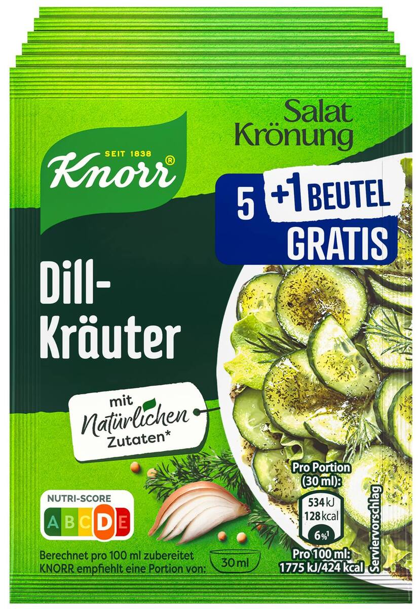 Bild 1 von KNORR Salat-Krönung, 6 Btl. = 48 - 54-Packg.
