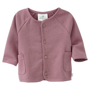 Newborn Sweatjacke mit zwei Taschen MAUVE