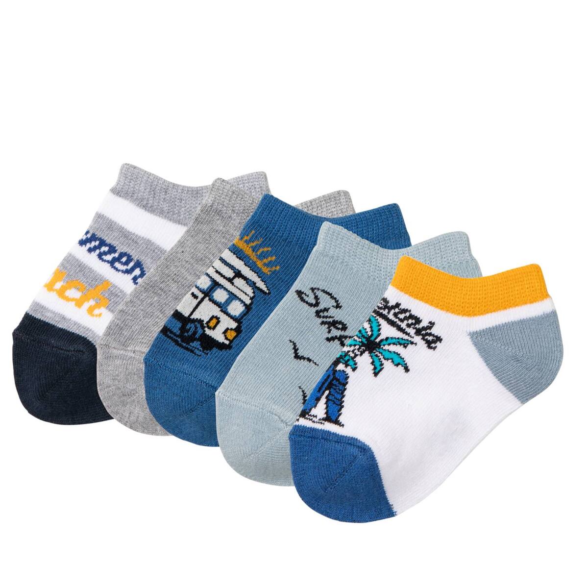 Bild 1 von KUNIBOO&#174; Kinder-Sneakersocken, 5 Paar