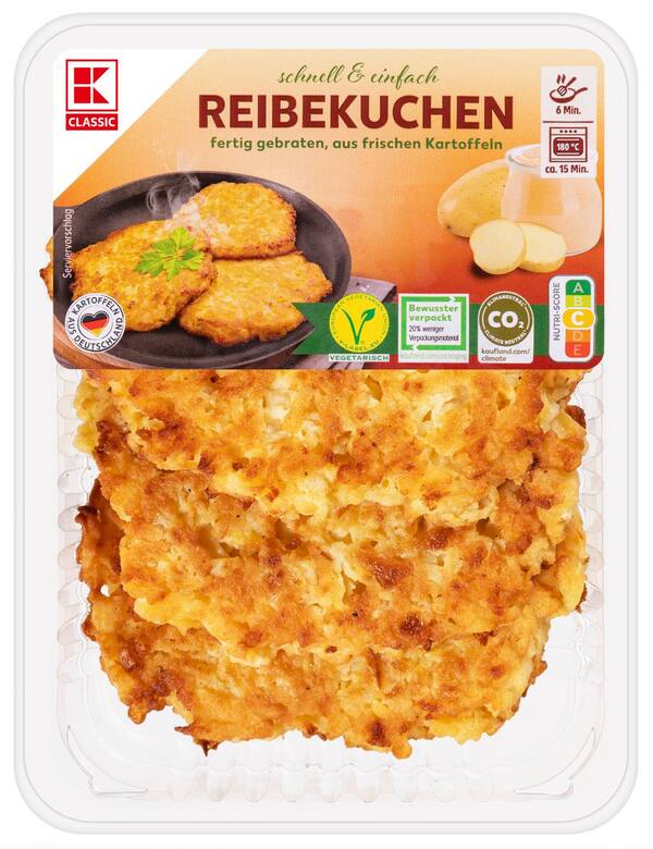 Bild 1 von K-CLASSIC Reibekuchen, 3 St. = 300-g-Packg.