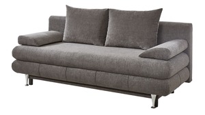 Schlafsofa mit Bettkasten taupe 196 x 92 cm - BENFELD