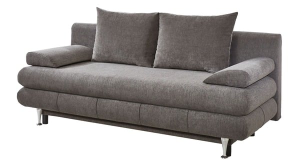 Bild 1 von Schlafsofa mit Bettkasten taupe 196 x 92 cm - BENFELD