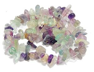 Edel mix Bunt Fluorite Perlen Edelstein Halbedelstein Chips