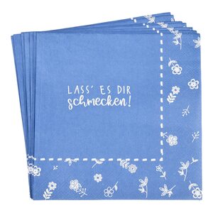 FSC MIX Serviette SMAKELIJK 20 Stk, blau