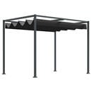 Bild 1 von Outsunny Pergola mit Schiebedach schwarz Metall B/H/L: ca. 213x221x298 cm